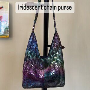 Vintage Iridescent ChainMail Purse